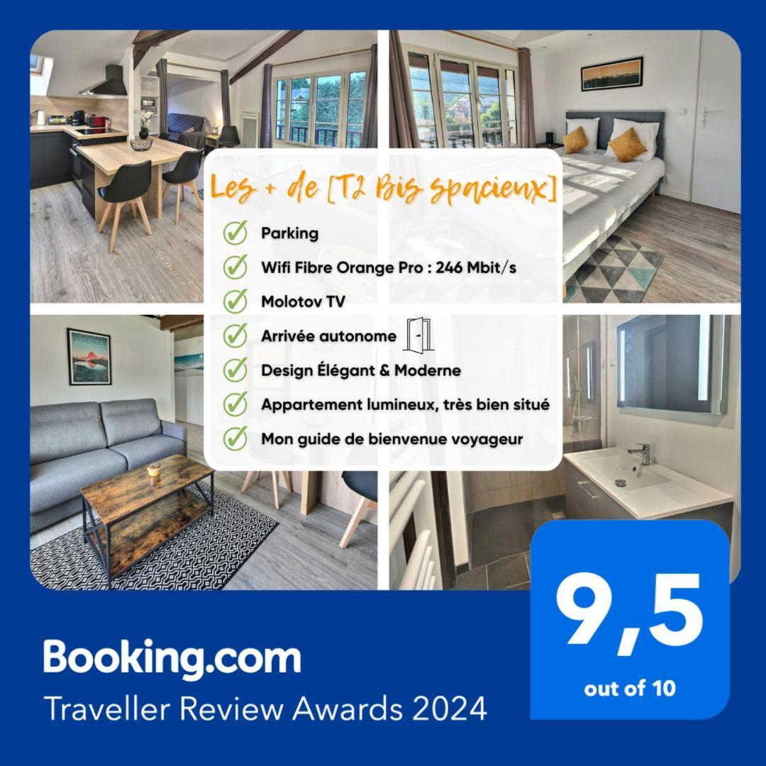 Magnifique, T2 Bis Spacieux & Calme, Neuf, Parking Gerde Ngoại thất bức ảnh