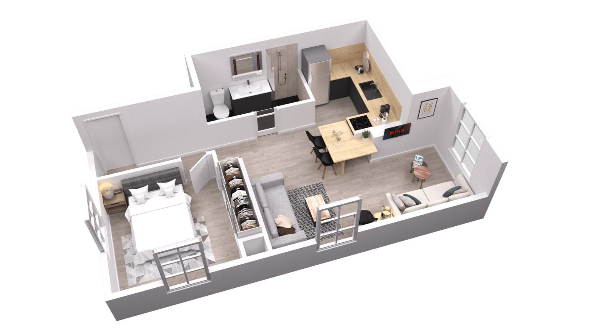 Magnifique, T2 Bis Spacieux & Calme, Neuf, Parking Gerde Ngoại thất bức ảnh
